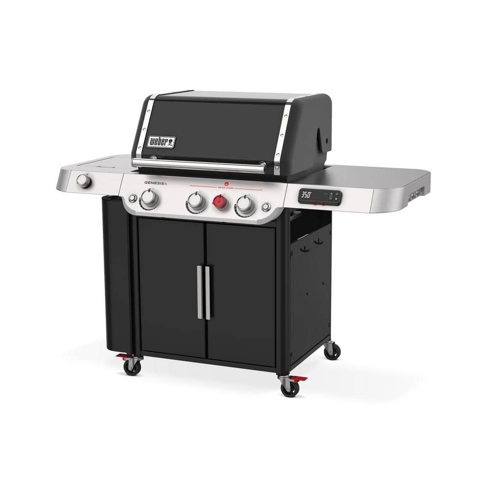 Weber Genesis EPX-335 3-Burner Propane Smart Gas Grill in Black with Side Burner 35810001