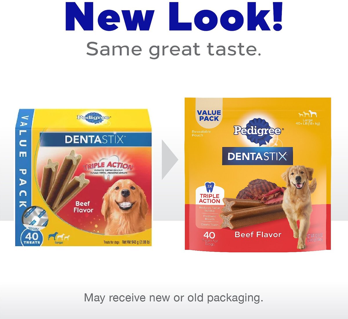 Pedigree Dentastix Beef Flavored Large Dental Dog Treats