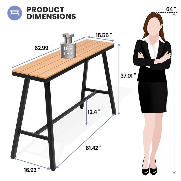 Outdoor Patio Bar Table Bistro Dining Table