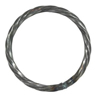 arteferro 2-3164 in. x 316 in. x 2-12 in. I.D. Twisted Round Bar Forged Round Raw Ring 156A6