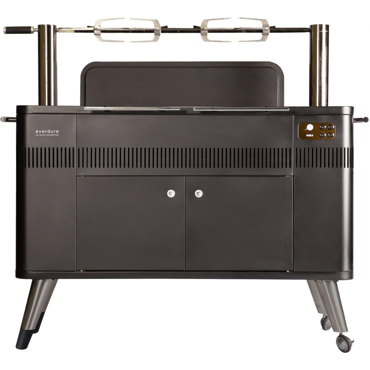 Everdure By Heston Blumenthal HUB II 54-Inch Charcoal Grill With Rotisserie and Electronic Ignition