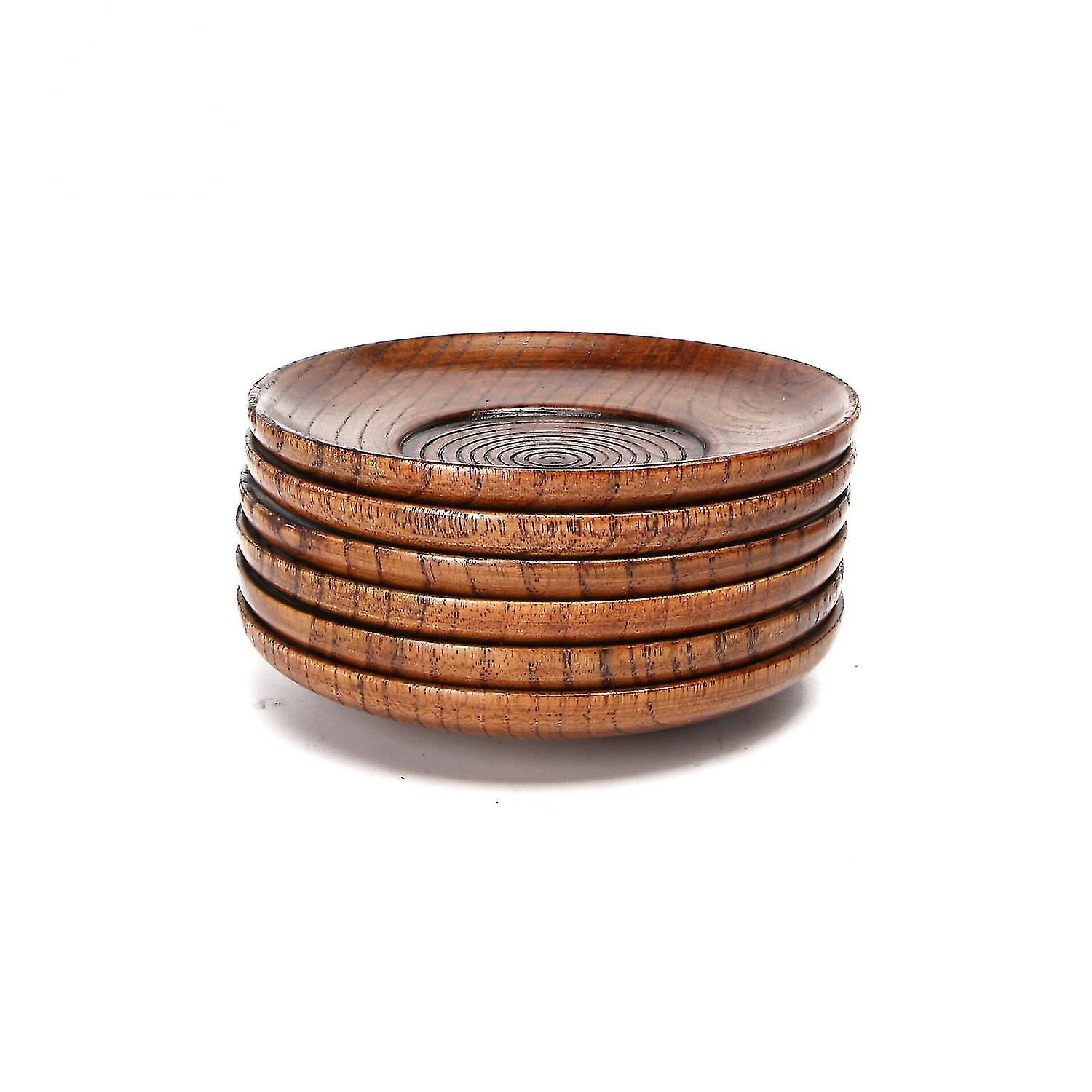 Nordic Heat Insulation Pad Tea Coaster Spiral Wooden Cup Holder Creative Round Anti Scalding Pad