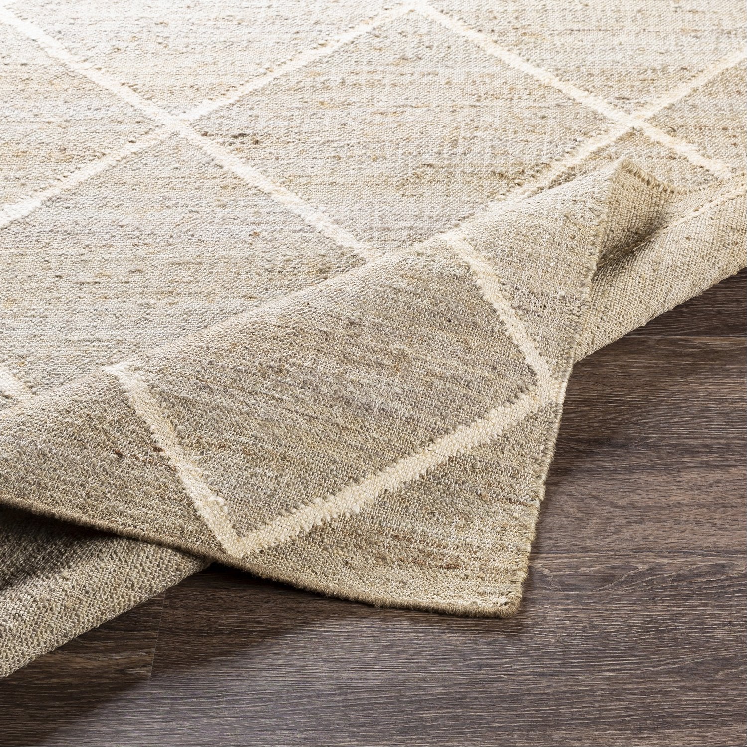 Cadence Hand Woven Rug in Camel, Cream, Khaki, Ivory, Taupe