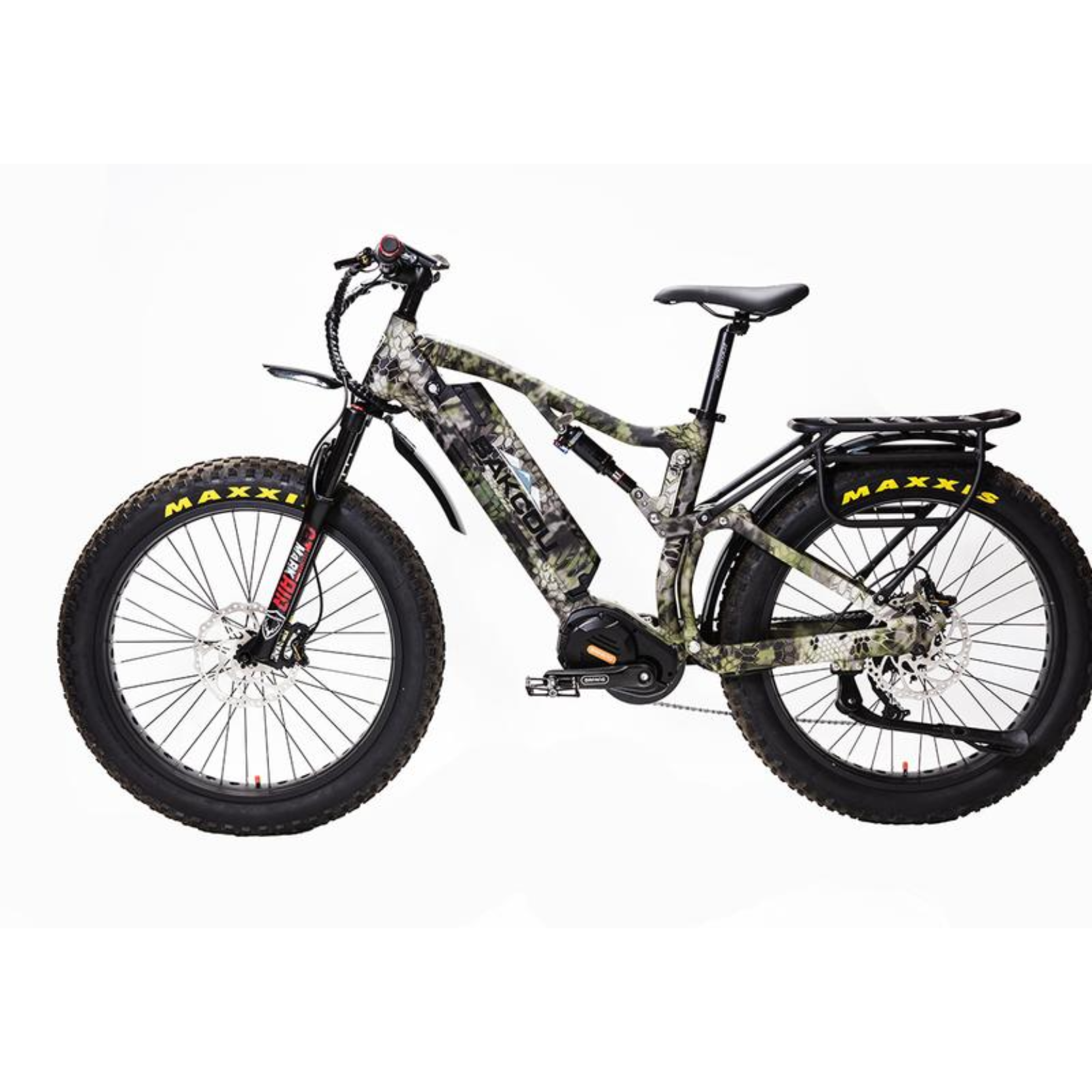 Bakcou Storm G2 Full Suspension Electric Hunting Bike Bafang Ultra Mid Drive Motor