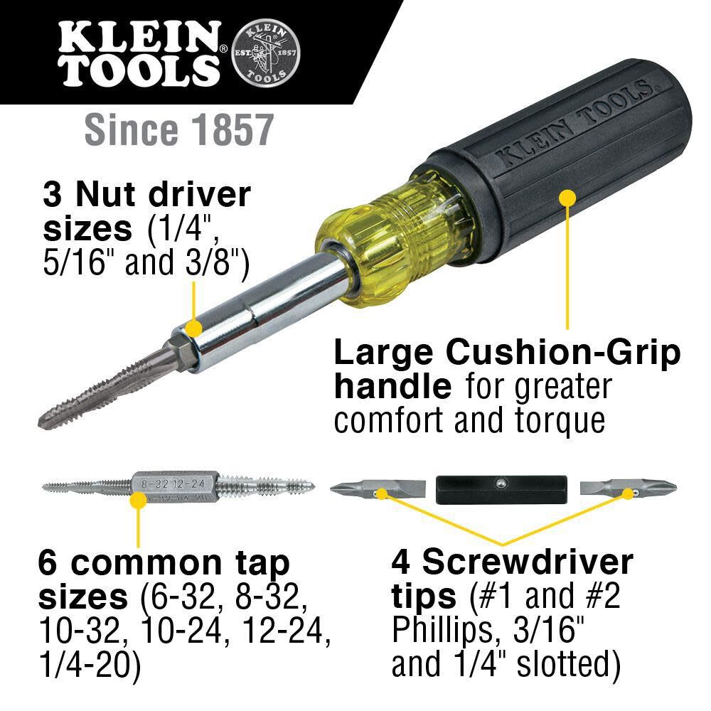 Klein Tools Multi-Bit Tap Tool Driver 32517 from Klein Tools