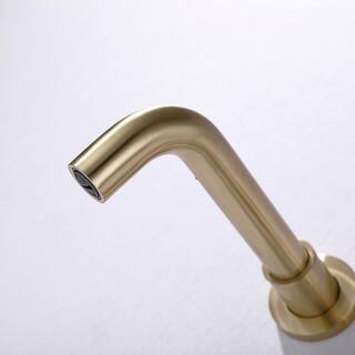 Flynama Wall-Mount Single-Handle Bathroom Faucet in Brushed Gold RB-QY-02YG