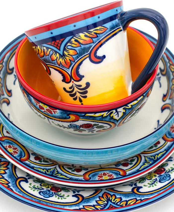 Euro Ceramica Zanzibar 20 Piece Stoneware Dinnerware Set