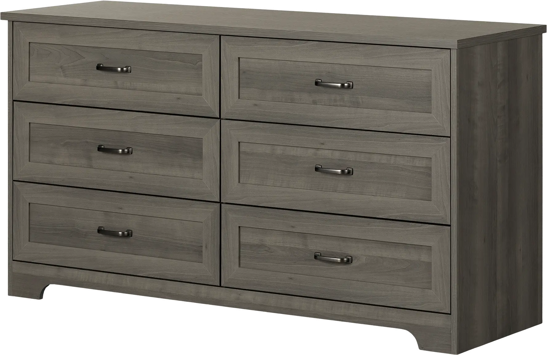 Prairie Gray 6-Drawer Double Dresser - South Shore