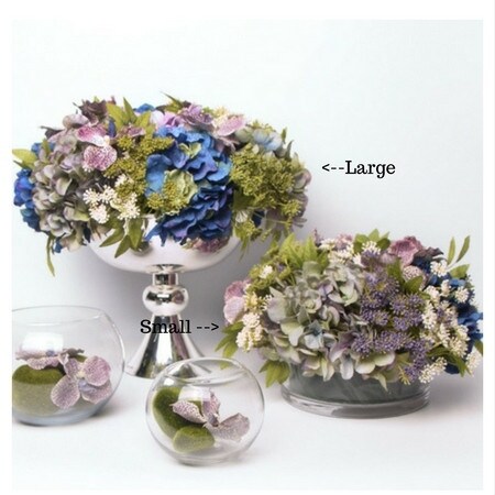 FloralGoods Blue Purple Butterfly Valley Flower Arrangement