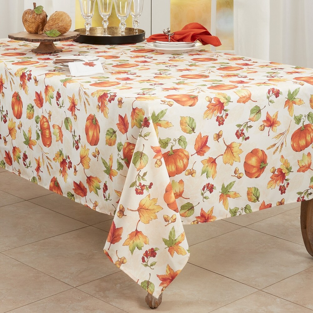 Fall Pumpkin Design Tablecloth