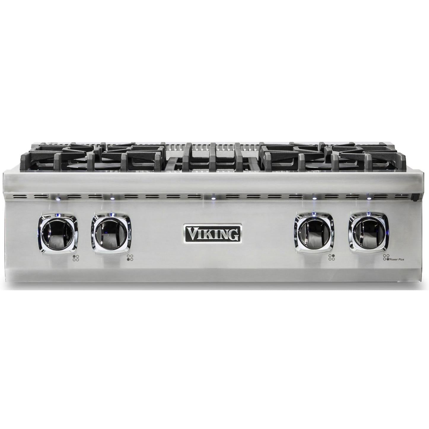 Viking 36-inch Gas Rangetop with TruPower Plus Burner VRT536-4GSSLP