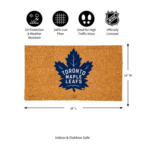 Coir Mat 16 quot x28 quot Toronto Maple Leafs