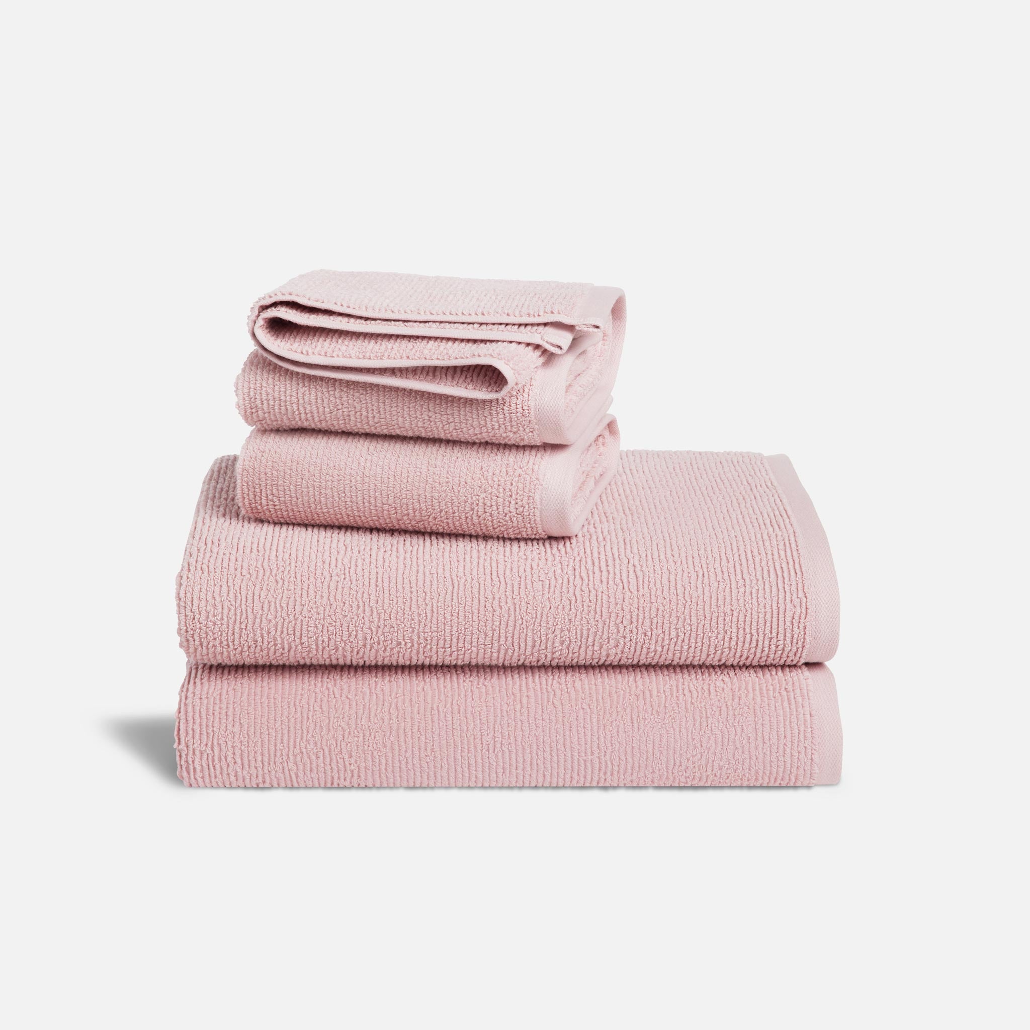 Organic Ribbed Bath Towel Bundle