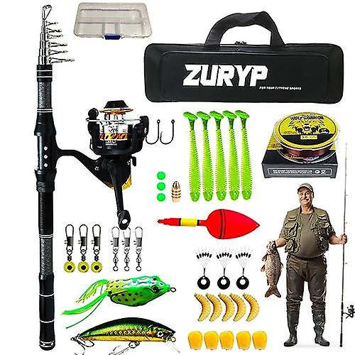 Telescopic Fishing Pole， Portable Travel Fishing Pole Kit with Bag， Balanced Fishing Rod and Lightwe