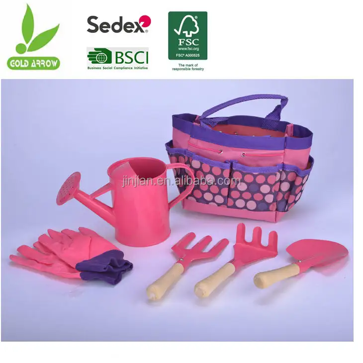 Wholesale mini garden hand tool kids with bag for weeding