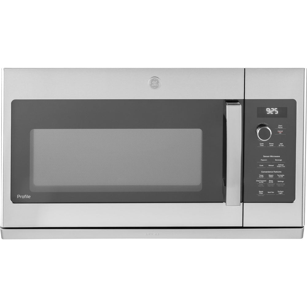 GE PVM9225SRSS Profile 2.2 Cu. Ft. Over-the-Range Sensor Microwave Oven Stainless Steel Bundle with 2 YR CPS Enhanced Protection Pack