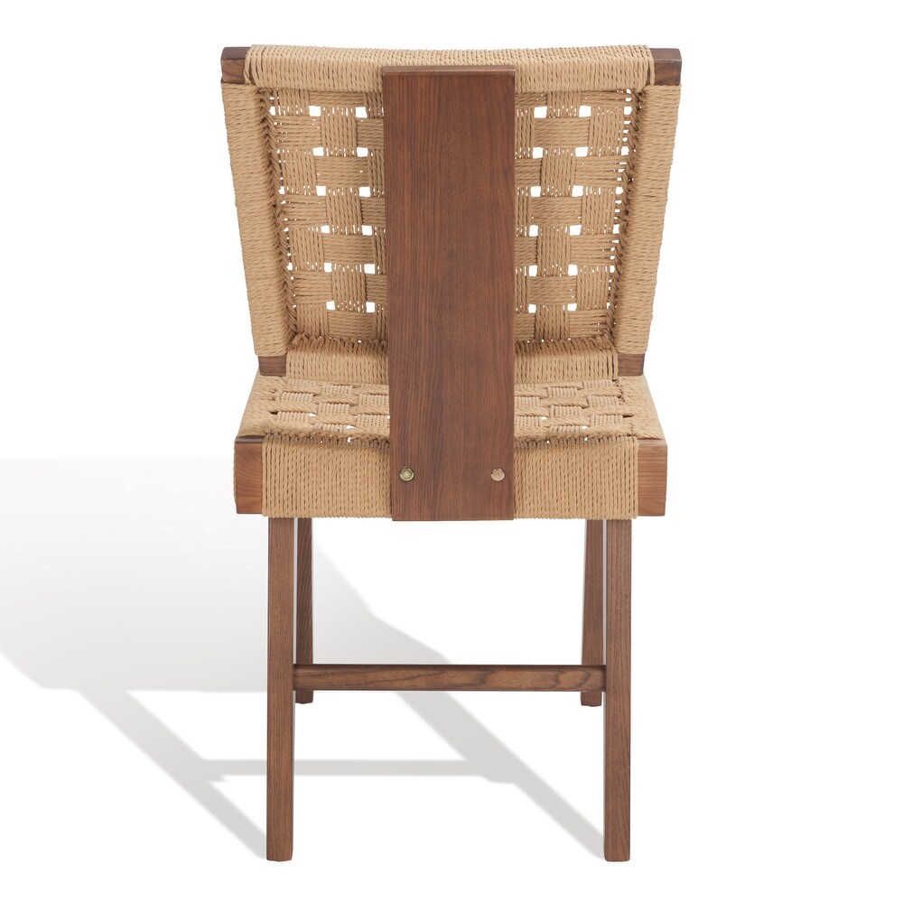 SAFAVIEH Couture Susanne Woven Dining Chair (Set of 2)   19 in. W x 24 in. D x 35 in. H