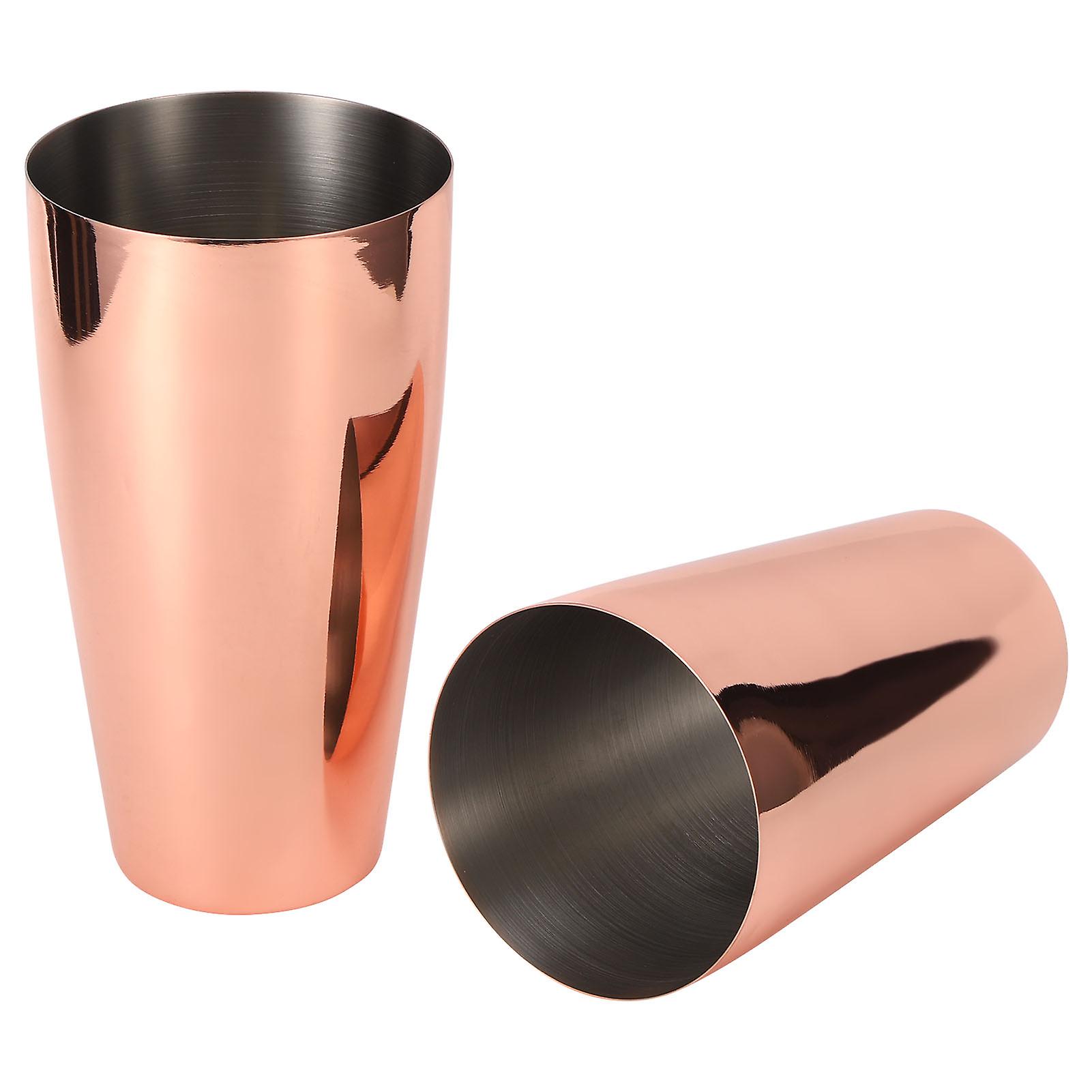 Cocktail Shaker Set 304 Stainless Steel Wine Drink Mixer Party Bar Bartender Accessoryrose Gold 800/600ml