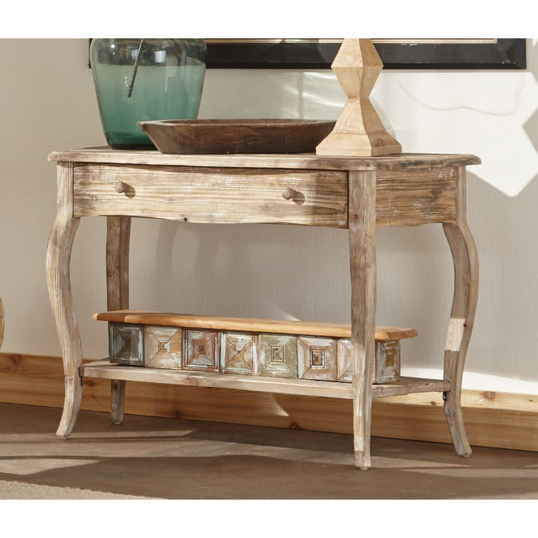 Alaterre Rustic Reclaimed Wood Sofa/ Console Table