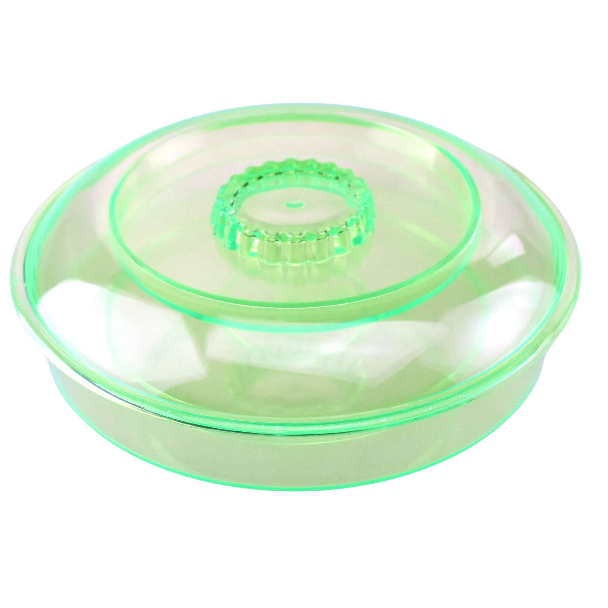 Clear Acrylic Tortilla Warmer Container， 7-3/4-Inch - Apple Green