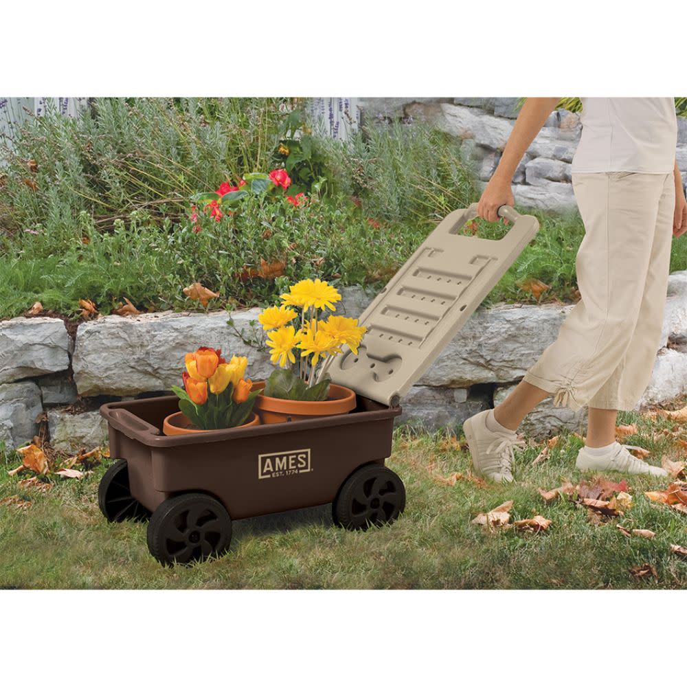 2 cu. ft. Plastic Lawn Cart ;