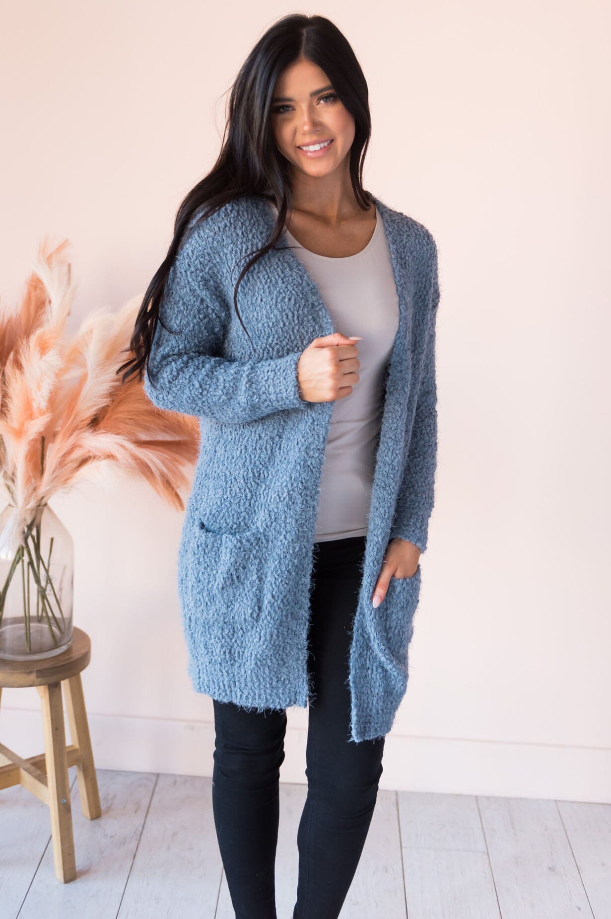 Soft & Cuddly Modest Sweater Cardigan