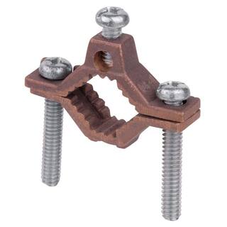 Commercial Electric 12 in. to 1 in. Bronze Ground Clamp J-B1-25