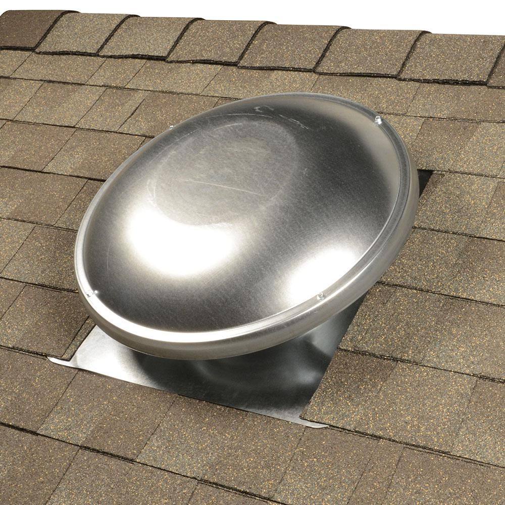 Master Flow 144 sq. in. NFA Galvanized Steel Static Dome Roof Vent in Mill HCD144