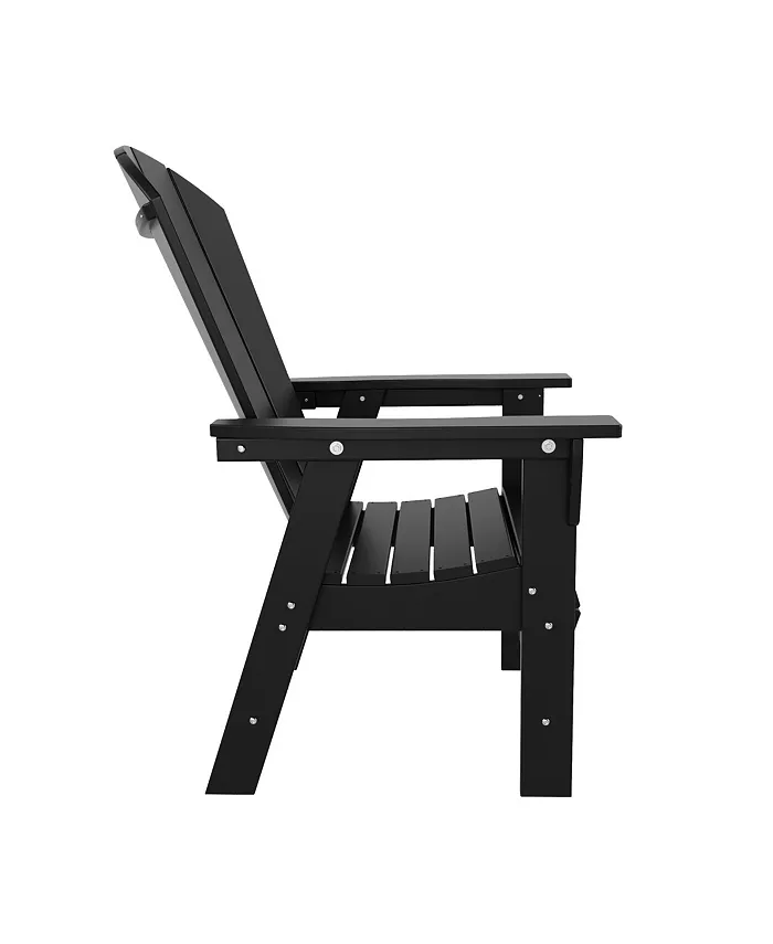 WestinTrends Outdoor Patio Adirondack Dining Chair Weather Resistant