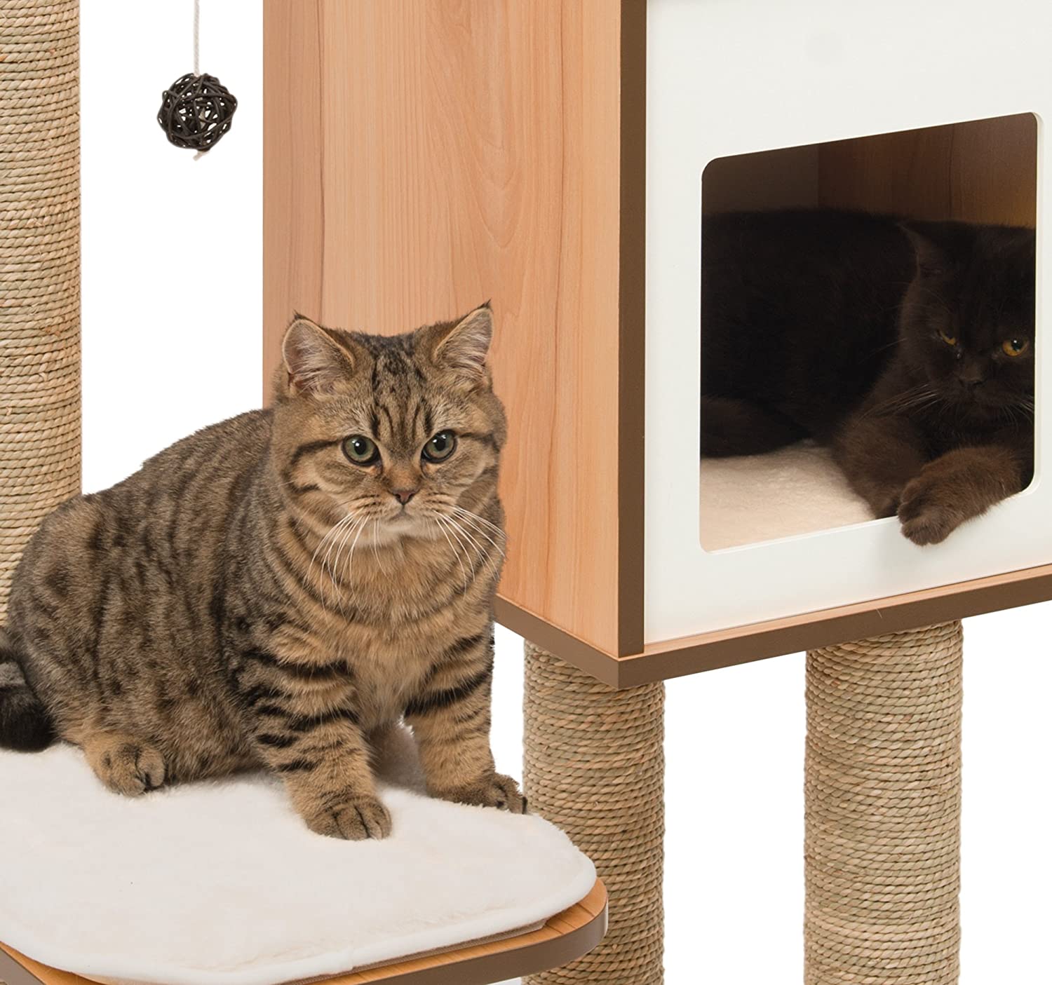 Vesper High Base 47.8-in Modern Cat Tree and Condo