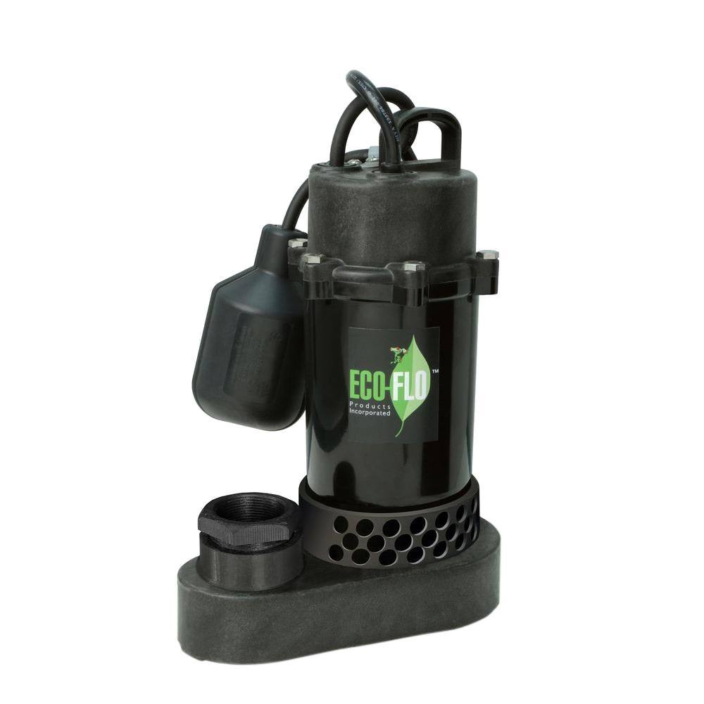 ECO FLO 12 HP Submersible Sump Pump with Wide Angle Switch SPP50W