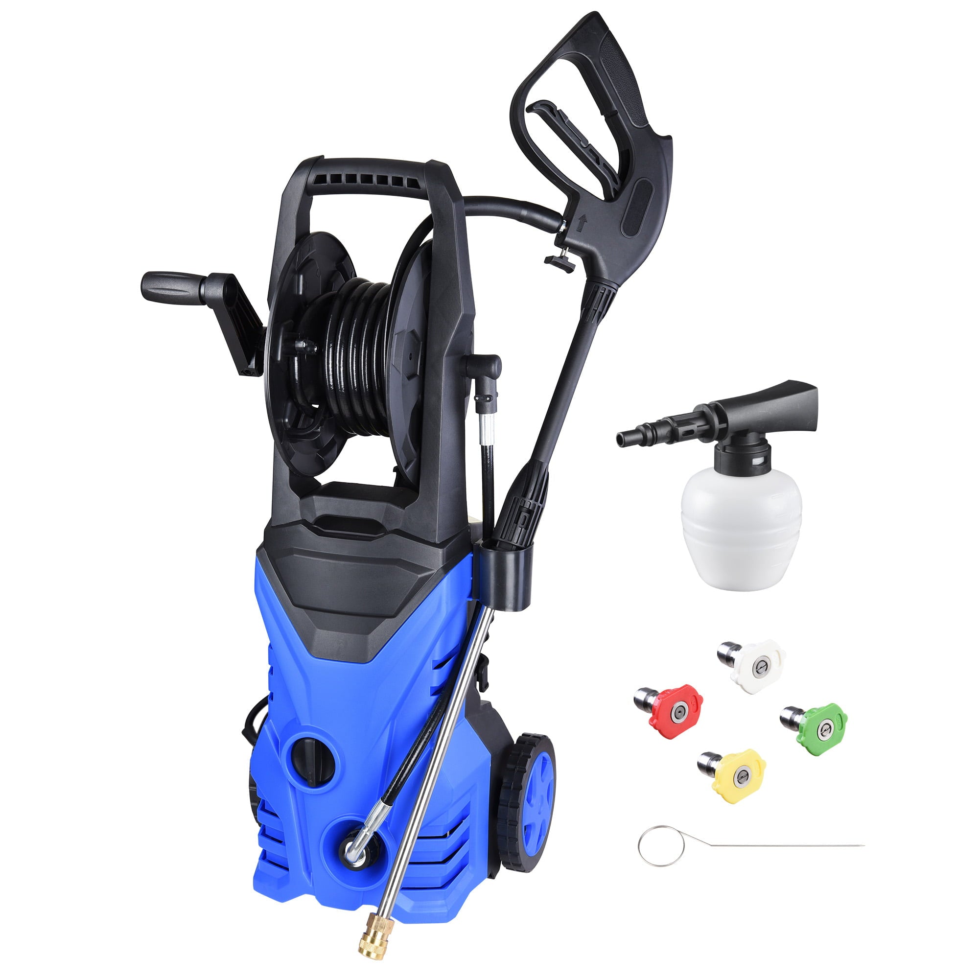 Yescom Electric Power Pressure Washer 2030PSI Tunnel Garage Foam Gun 4 Nozzles Car Patio 1.8GPM Hose