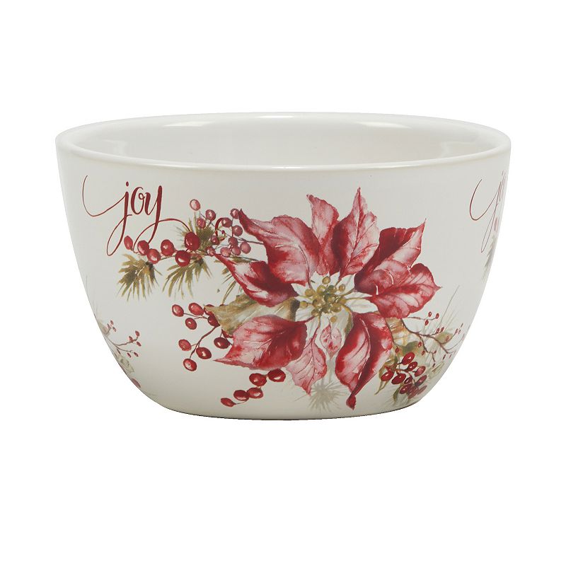 Certified International Set of 4 Winter's Joy Ice Cream Bowls