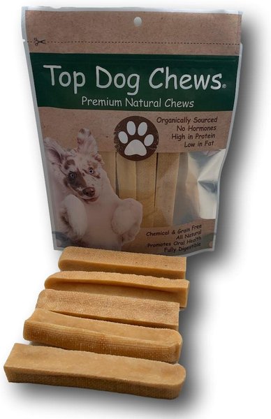 Top Dog Chews 100% Natural Himalayan Yak Cheese Medium and Large Chews Dog Treat， 1-lb bag