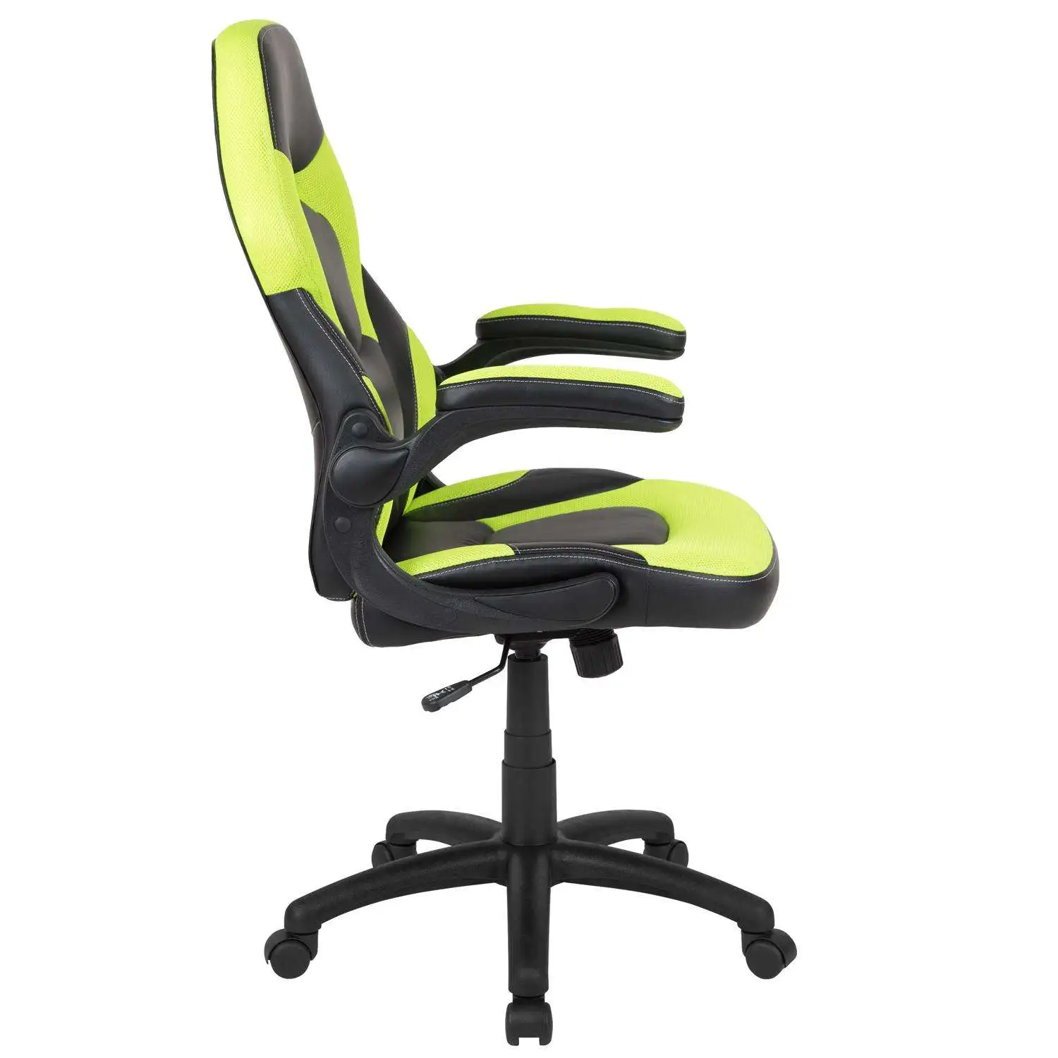 X10 Green Leather/Mesh Office Chair