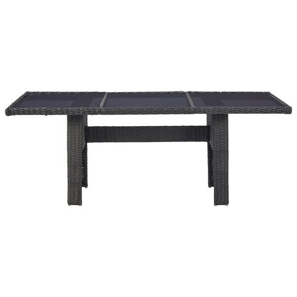 vidaXL Patio Dining Table Black 78.7