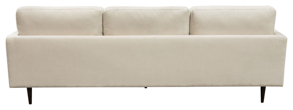 Kelsey Reversible Chaise Sectional  Cream Fabric   Midcentury   Sectional Sofas   by Kolibri Decor  Houzz