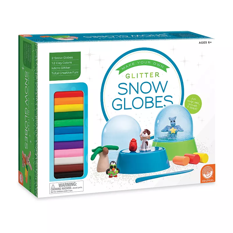 MindWare Make Your Own Glitter Snow Globes Kit