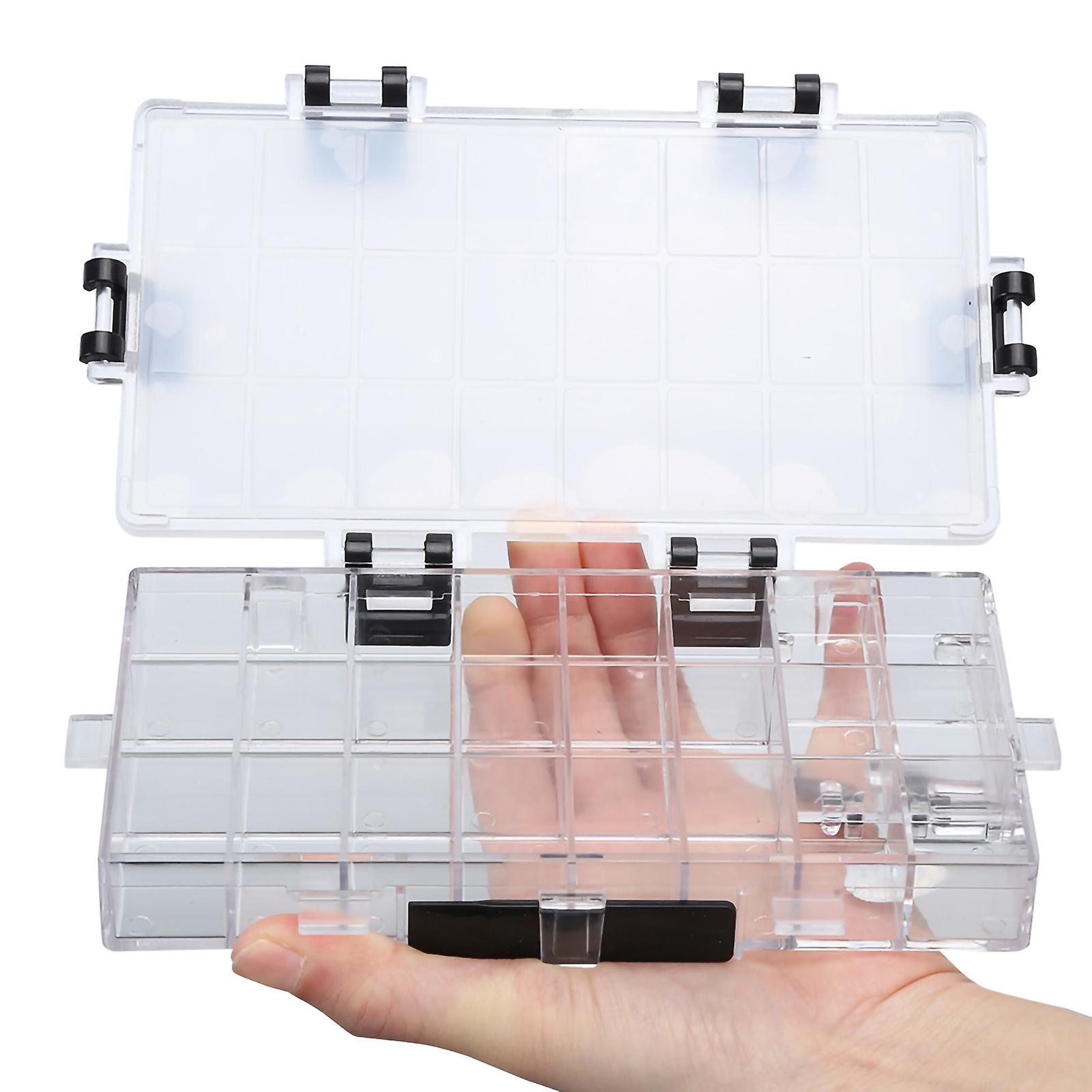 Watercolor Box 24 Grids Largecapacity Transparent Keep Wet Gouache Paint Storage Case