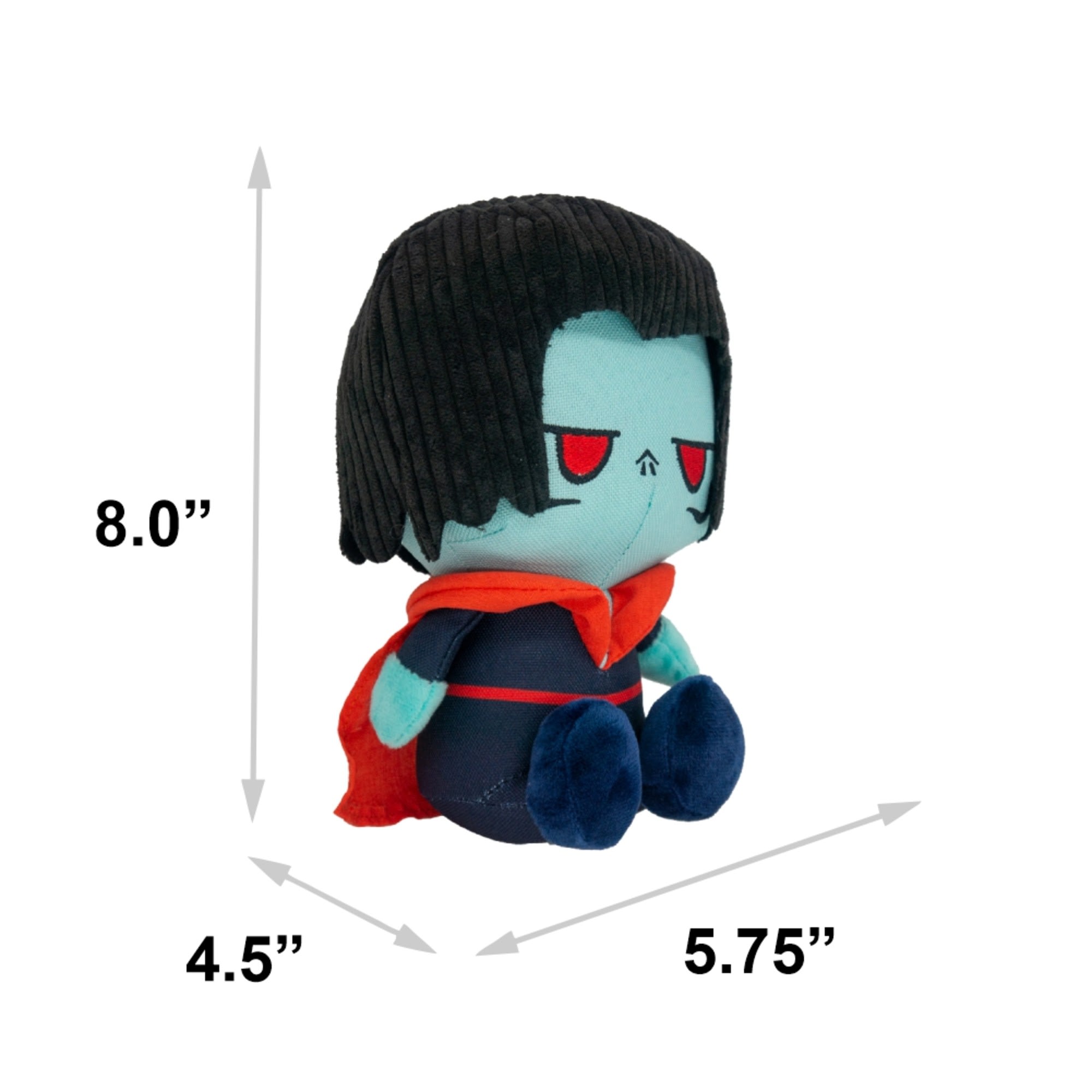 Buckle-Down Marvel Comics Morbius The Living Vampire Full Body Sitting Pose Plush Squeaker Dog Toy， Small