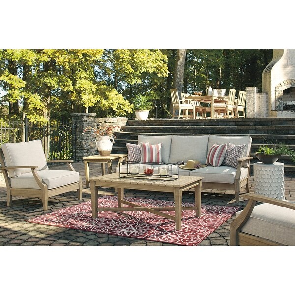 Signature Design by Ashley Clare View Beige 2Piece Outdoor Package