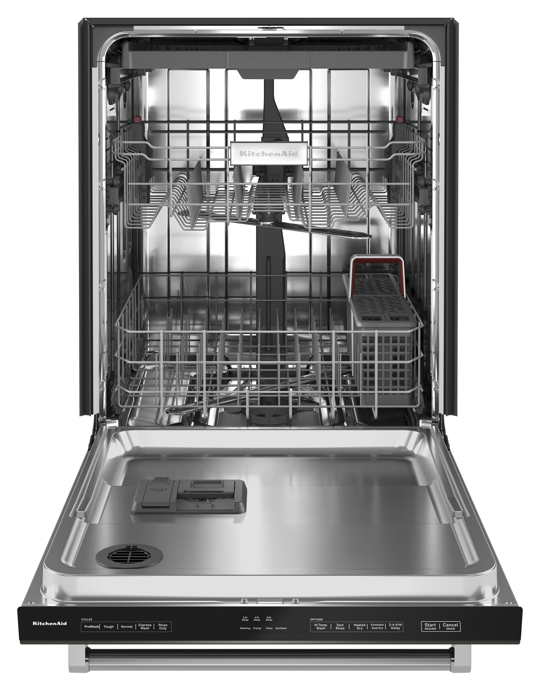 Kitchenaid KDTE204KBS 39 Dba Dishwasher In Printshield Finish With Third Level Utensil Rack - Black Stainless Steel With Printshield™ Finish