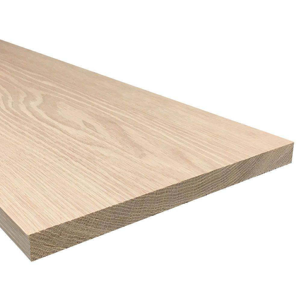 Weaber 1 in. x 10 in. x Random Length S4S Oak Hardwood Boards 22075