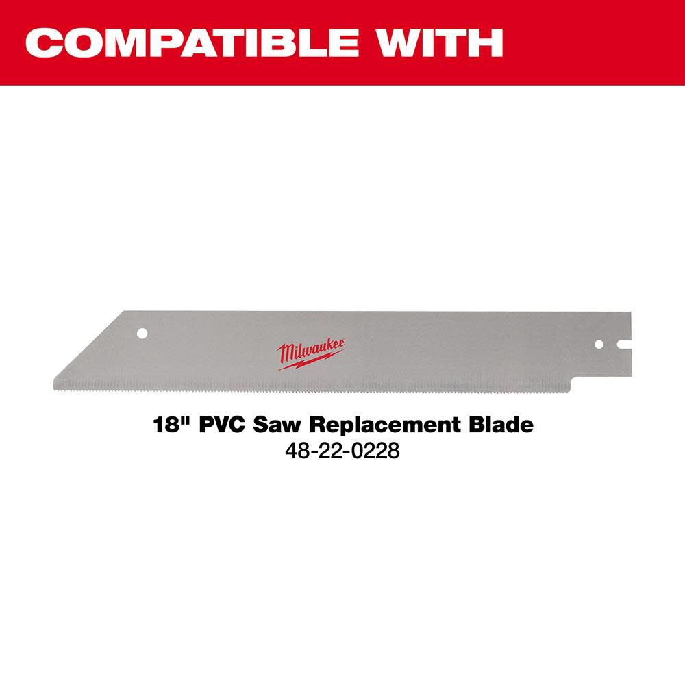 Milwaukee 18 in. PVC/ABS Saw 48-22-0218 from Milwaukee