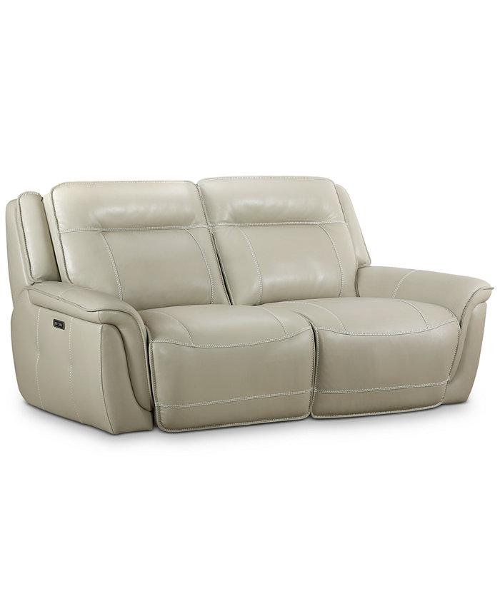 Furniture Lenardo 2-Pc. Leather Sofa with 2 Power Recliners