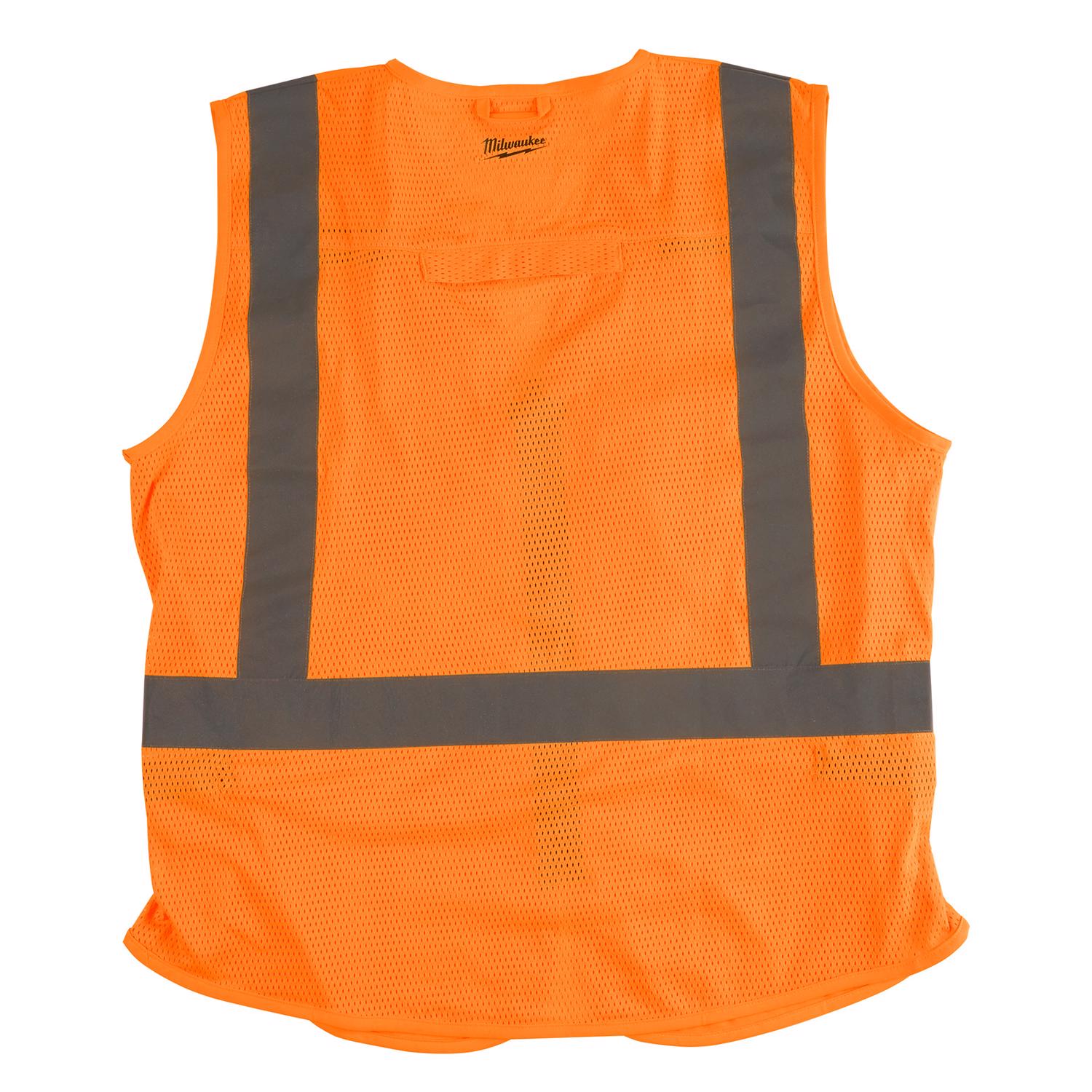 MW Reflective Safety Vest Hi-Viz Orange L/XL