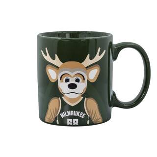 Uncanny Brands NBA MW Bucks Single-Cup Mascot 'Bango' Green Coffee Mug with Warmer for Your Drip Coffee Maker MW1-NBA-BUK-MAS