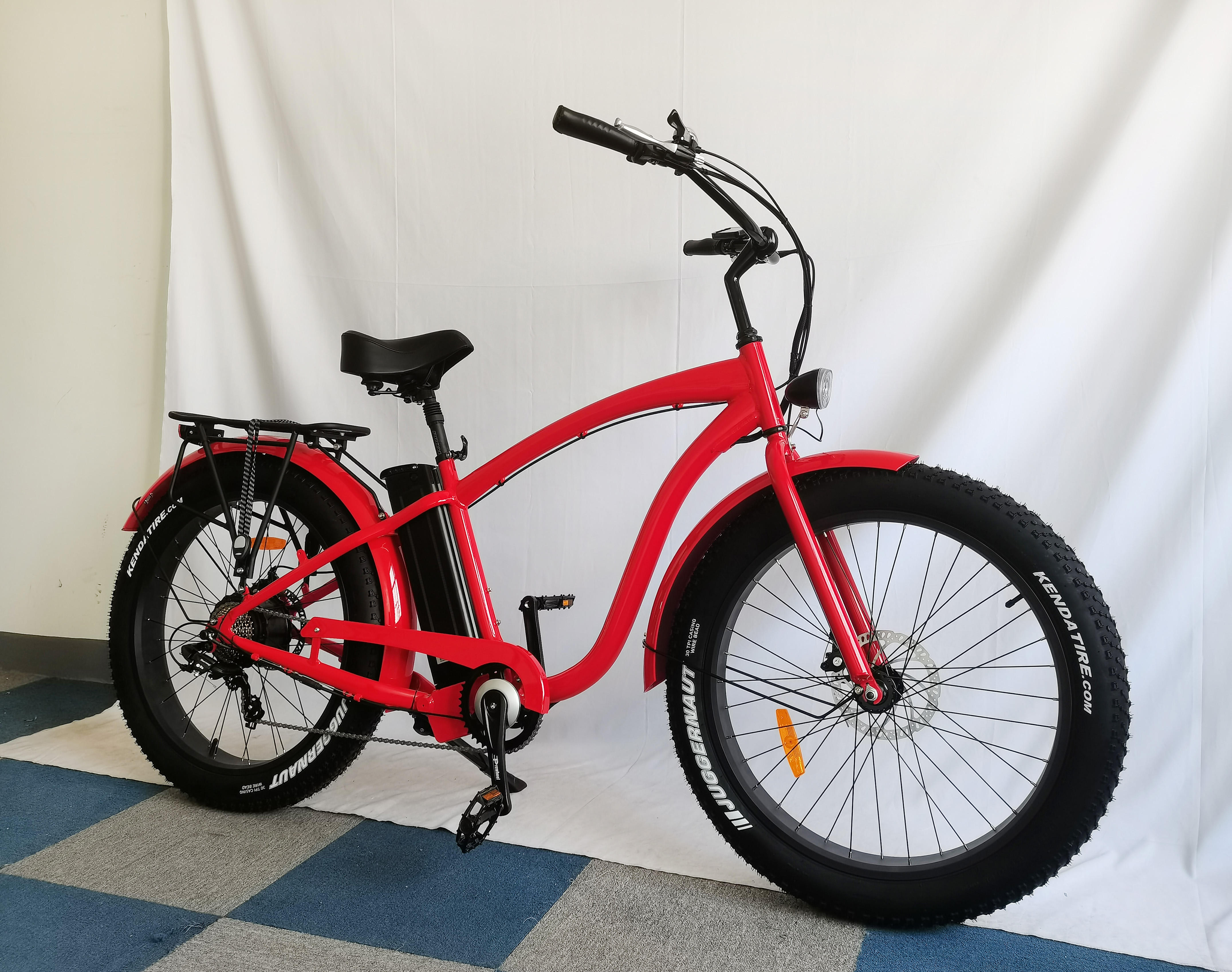 Mid Drive Cargo Ebike 21AH Battery Full Suspension Electric Bike 26 Inch Fat Tire Mountain Bike Electric Cycle