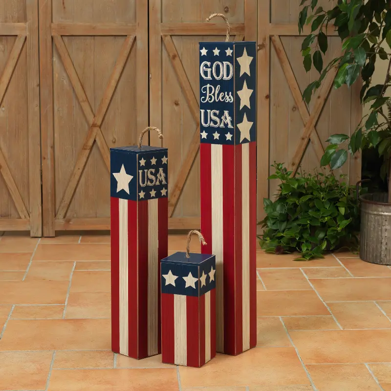 Wooden Americana Fireworks