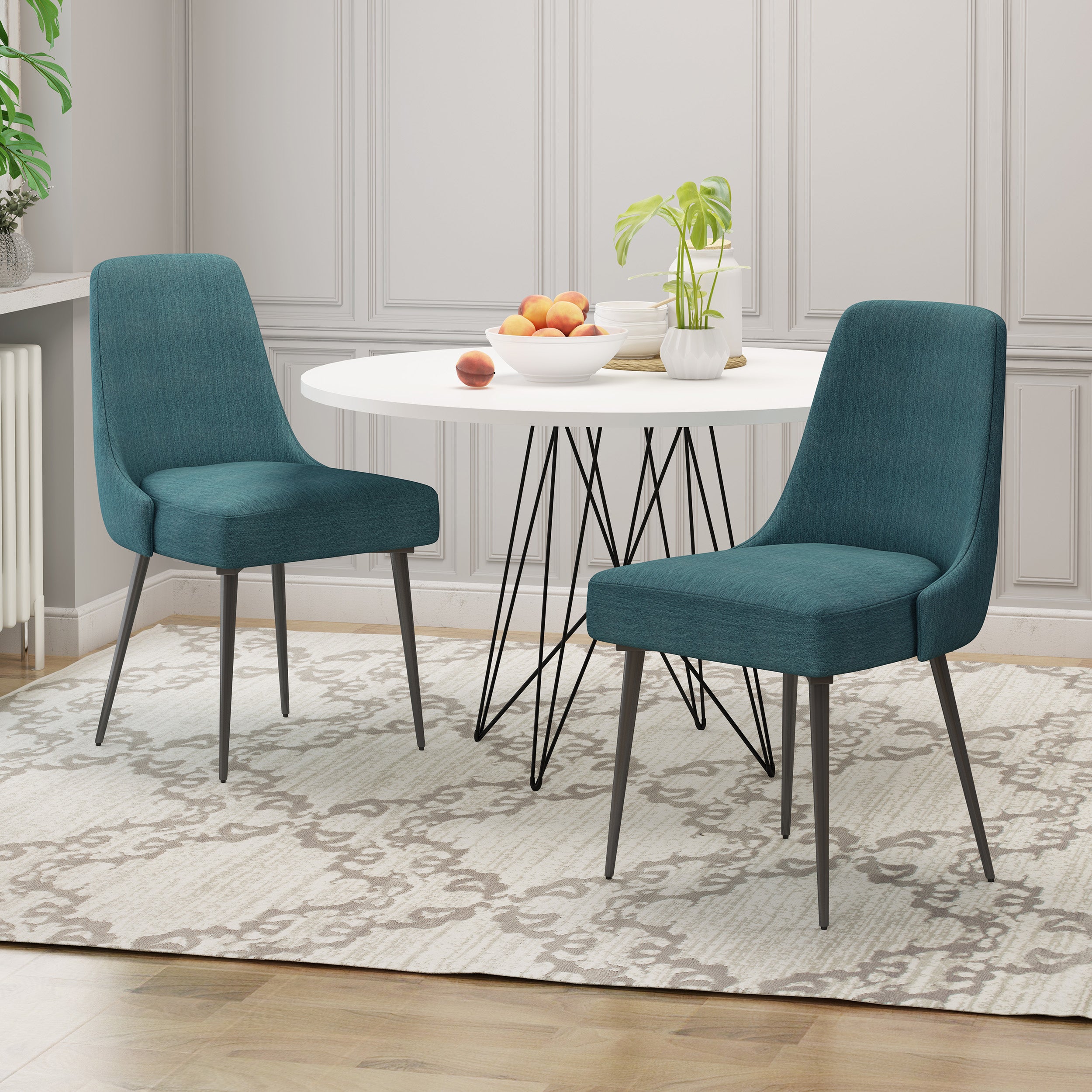 Ella Modern Fabric Dining Chairs (Set of 2)